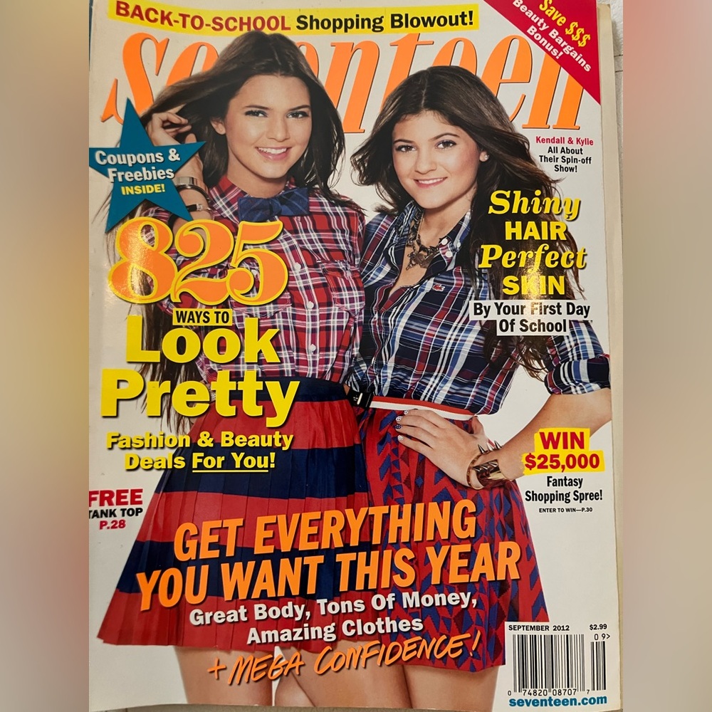 Seventeen Magazine with Kendall & Kylie Jenner on the cover 2010s